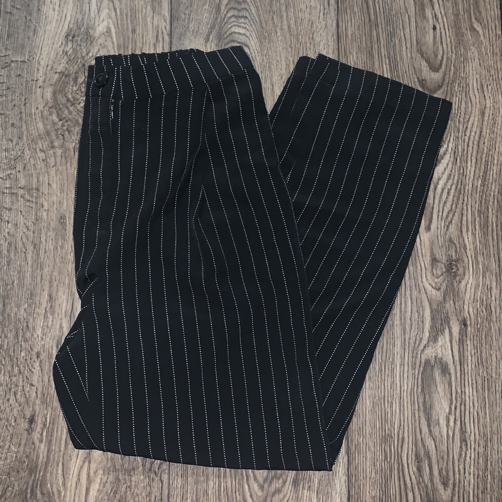 NWT H&M Black Striped Dress Pants